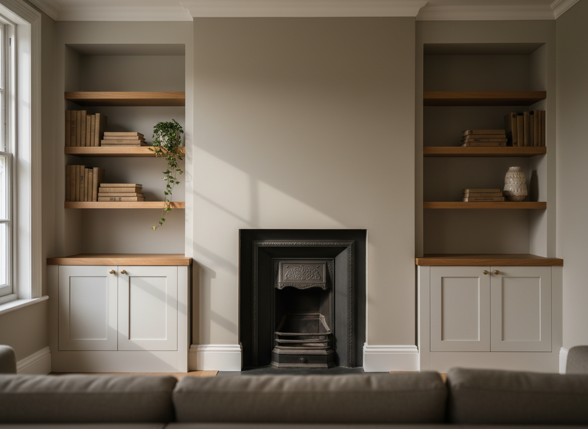 Bespoke alcove storage unit