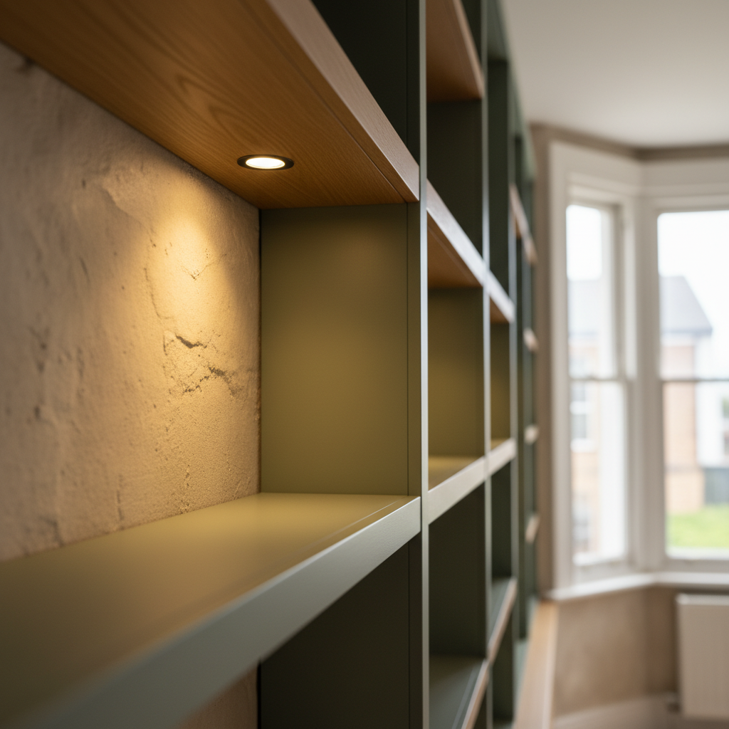 Bespoke alcove storage project