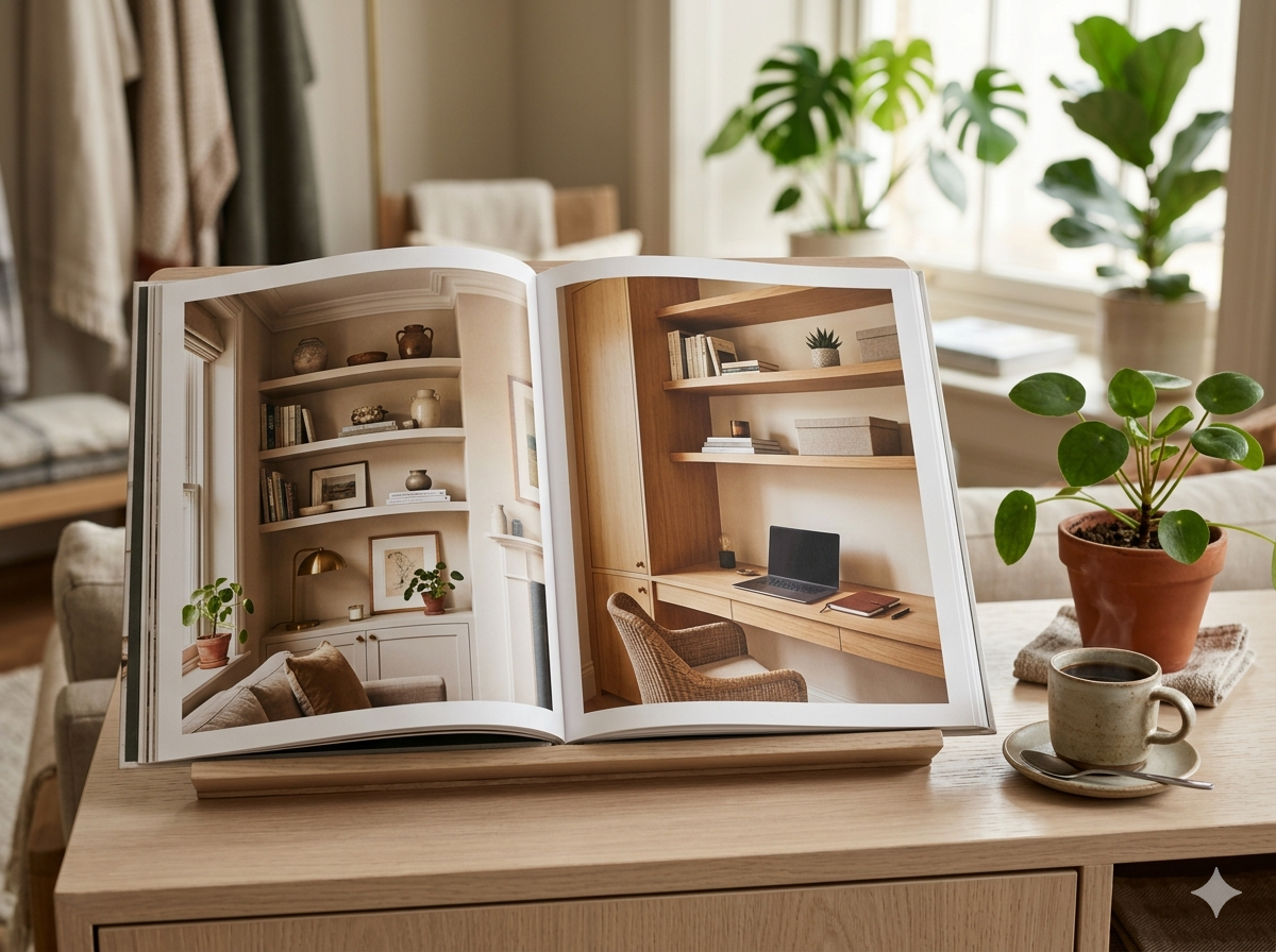 Design look-books and project photography in the showroom
