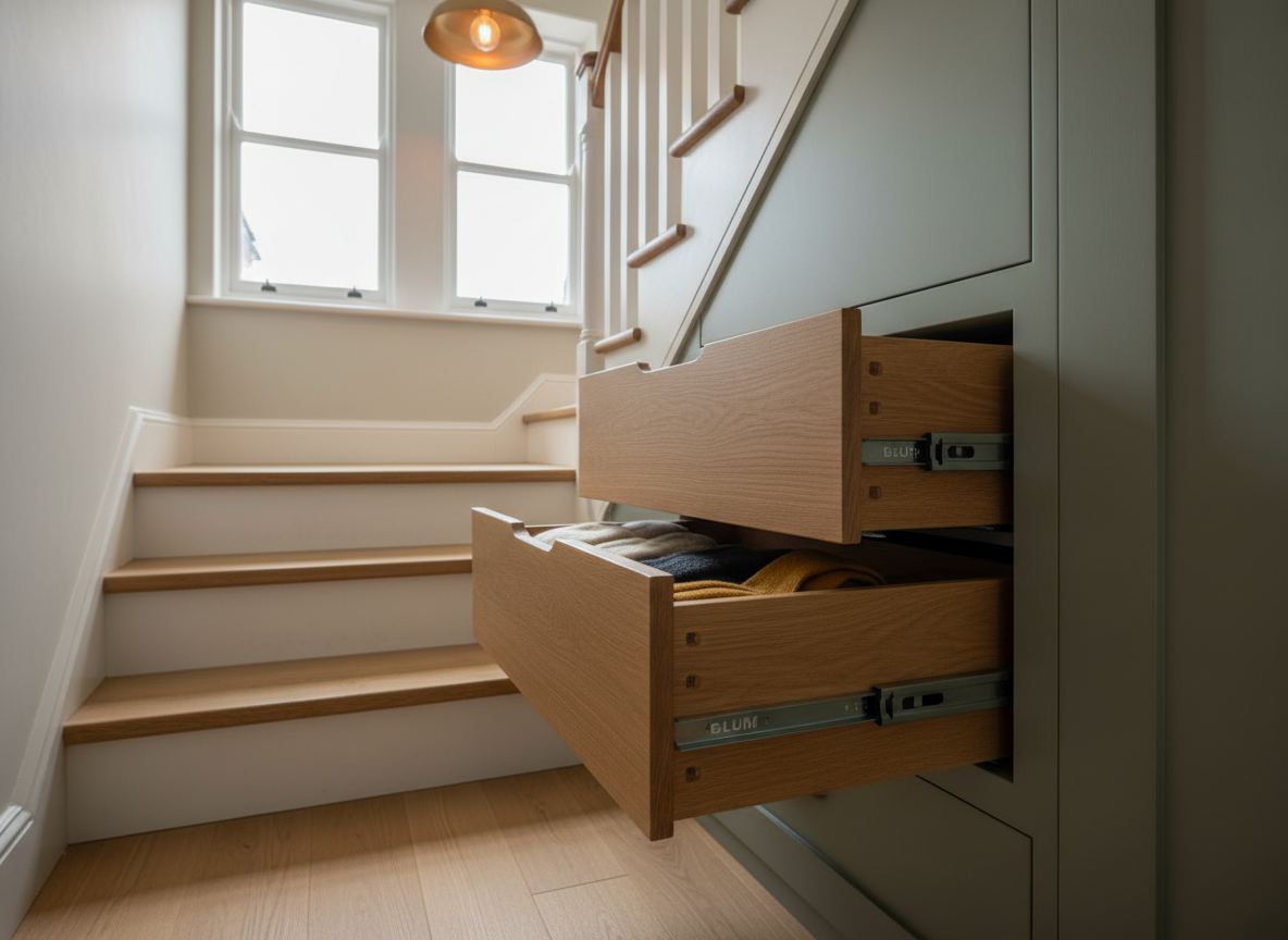 Under stair storage installation